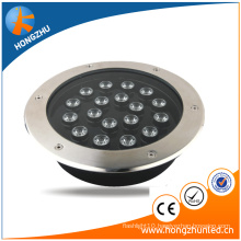 Customized stainless ip67 underground lamp led light 18W aluminum projecting colorful